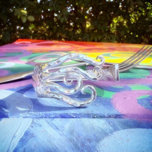 Shimmering waves....fork bangle