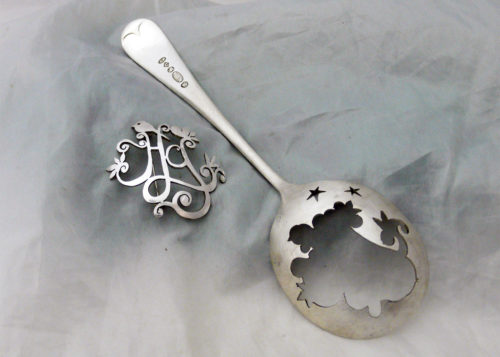 Tweet brooch - handmade and upcycled cutlery