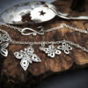 Butterfly necklace handcrafted and recycled from an antique silver spoon