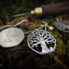 Hand cut coin jewellery - Recycled old Fifty pence coins