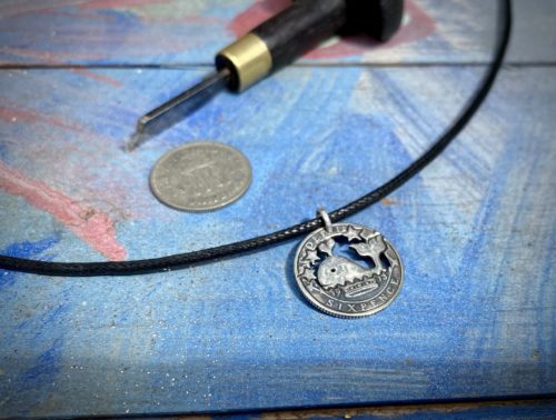 whale jewellery handmade and recycled ethical silver coins recycled