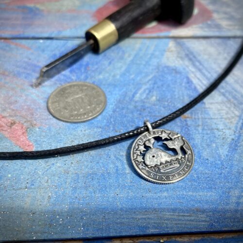 whale jewellery handmade and recycled ethical silver coins recycled
