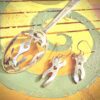 handcrafted and recycled spoon festival earrings