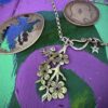 Beckoning the Seed Moon silver bird necklace - Recycled silver Florin
