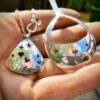 sweet recycled spoon love grows necklace pendant