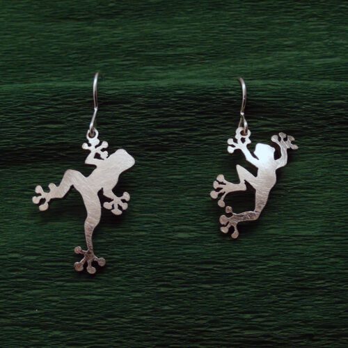 The Official Hairy Growler Jewellery Co. Cambridge - handcrafted and recycled spoon frog earrings
