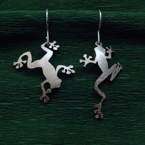 The Official Hairy Growler Jewellery Co. Cambridge - handcrafted and recycled spoon frog earrings