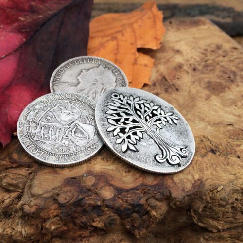 Handcrafted and recycled silver Willow tree necklace