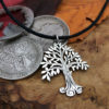 Willow tree necklace Handmade and repurposed silver Willow tree necklace being made in the workshop