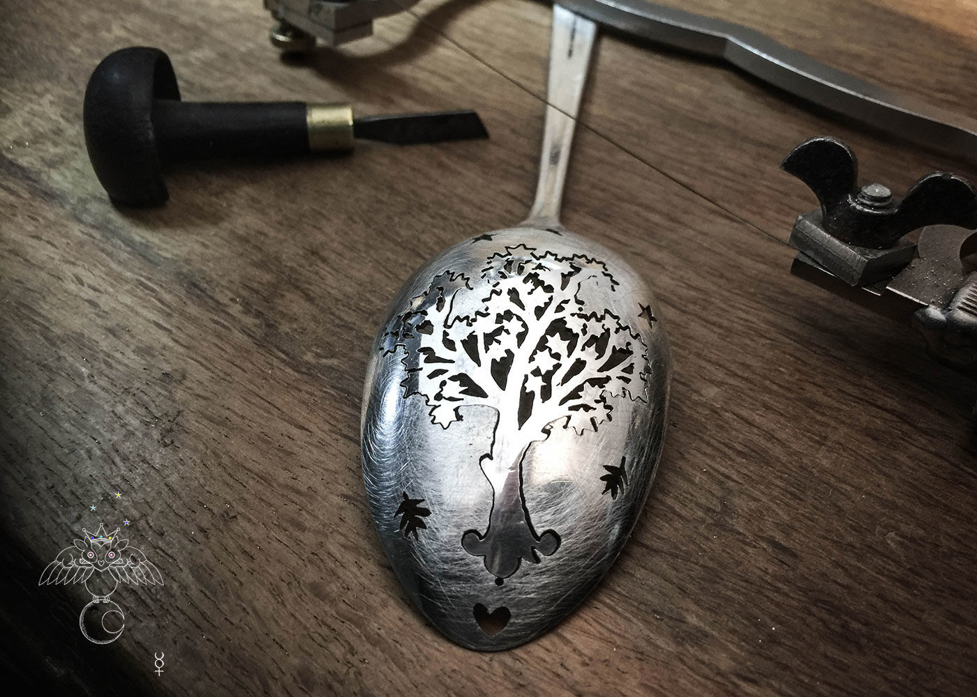 World tree jewellery - handmade and recycled antique spoon