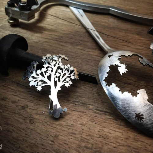 tree of life jewellery - handmade and recycled antique spoon