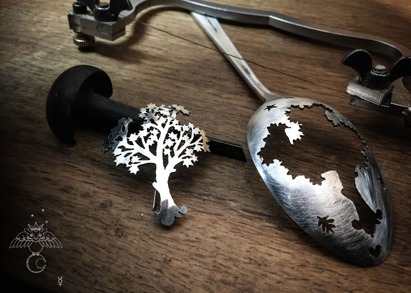 tree of life jewellery - handmade and recycled antique spoon