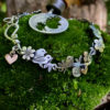 birdy bracelet handcrafted and recycled silver bird bracelet