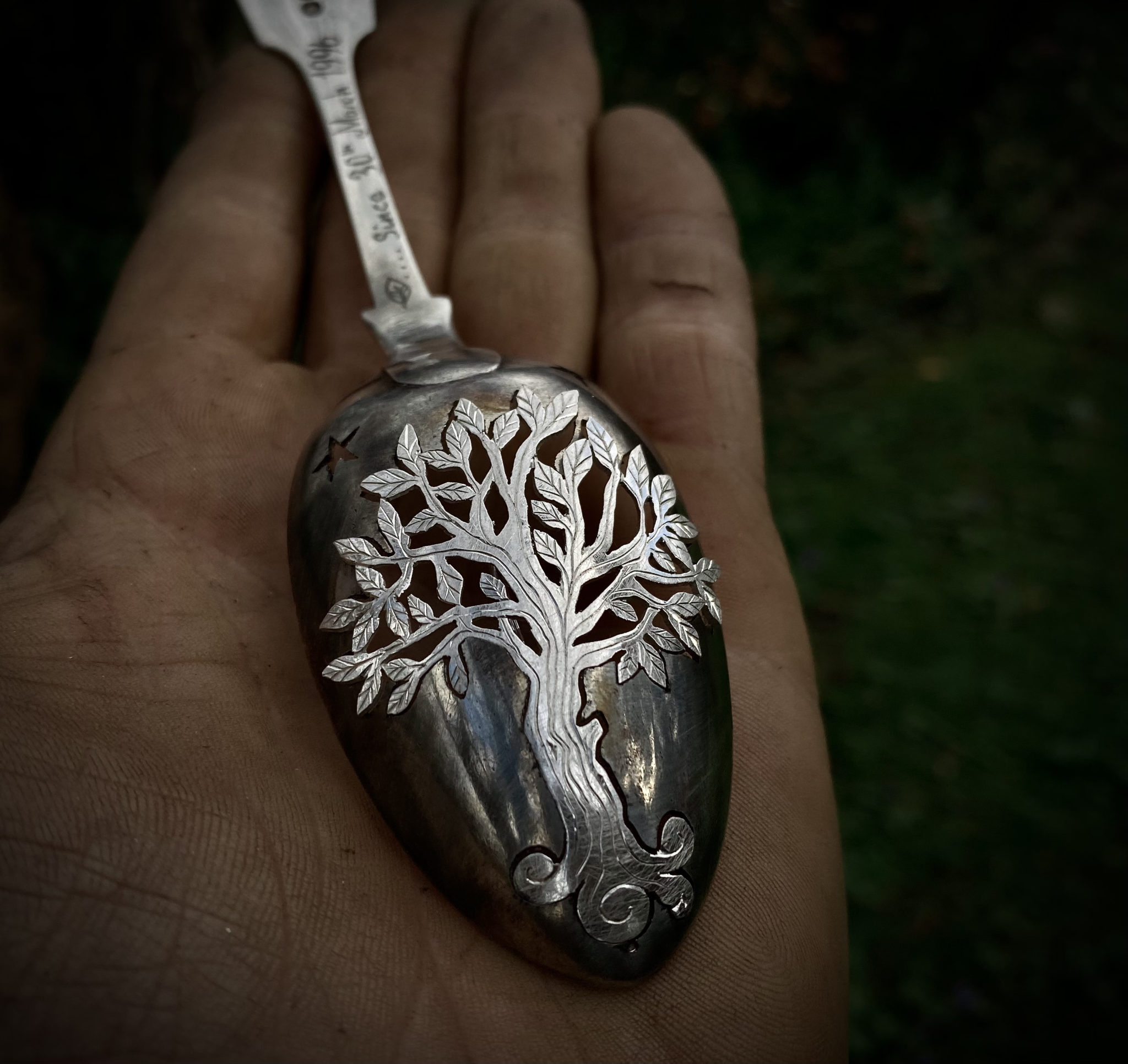 autumn tree of life brooch
