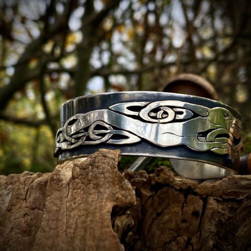 celtic hound kuff made from ethical silver