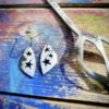 handmade and repurposed spoon star earrings
