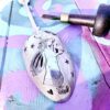 handcrafted and recycled spoon fairy brooch