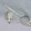 handcrafted and recycled spoon summer-leaves tree brooch