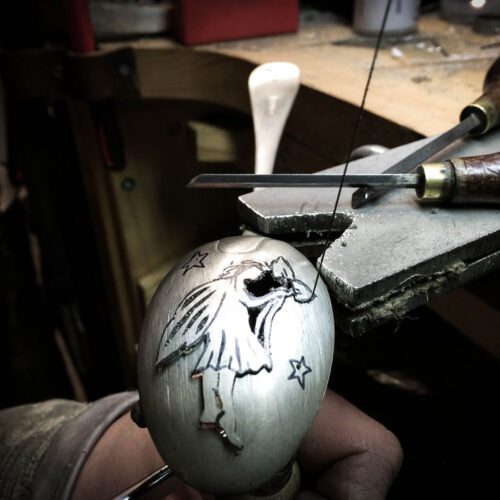 handcrafted and upcycled spoon fairy brooches