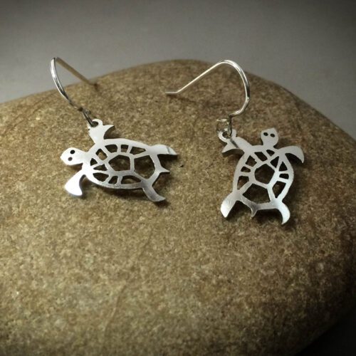 The Official Hairy Growler Jewellery Co. Cambridge - handcrafted and recycled spoon turtle earrings