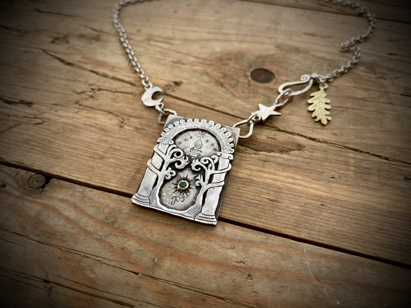 The Gates of Moria - Recycled sterling silver Half Crown coins