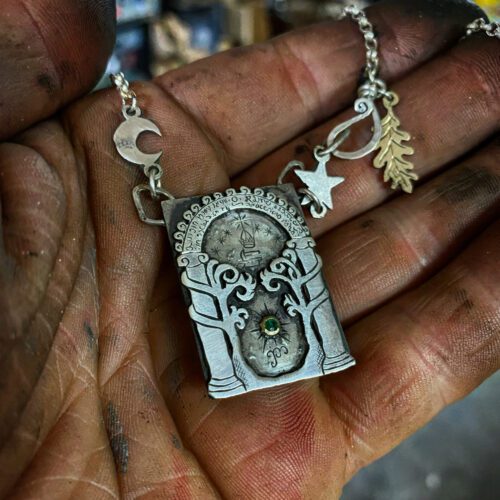 The Gates of Moria - Recycled sterling silver Half Crown coins
