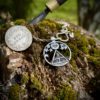 Glastonbury Festival coin necklace - Recycled sterling silver Sixpence