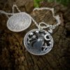Little Lion heart and Bird brain Recycled silver Half Crown coin