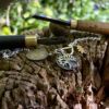Tree necklace pendant - Recycled silver threepence coins