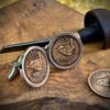 Jenny wren Farthing coin cufflinks