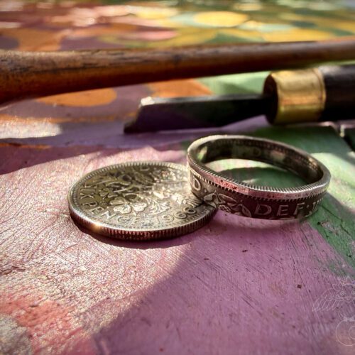 sixpence pinky promise ring 60th birthday gift special birth year jewellery