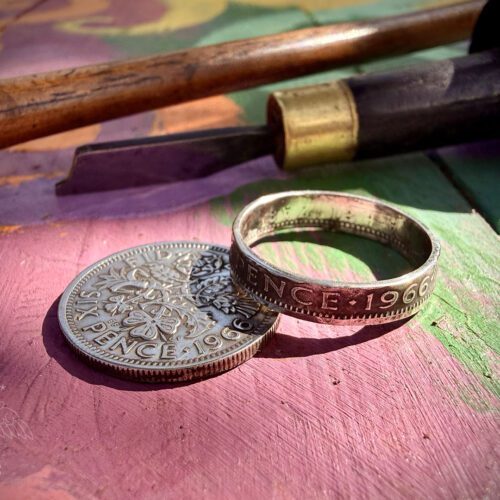 sixpence pinky promise ring 60th birthday gift special birth year jewellery