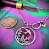 still with me memorial jewellery handmade and upcucled from a sterling silver shilling. made in Cambridge, England