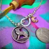 Irish hare coin - transformed with traditional hand tools and techniques.