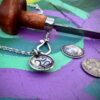 handmade sterling silver om necklace pendant made in England from ethical recycled silver