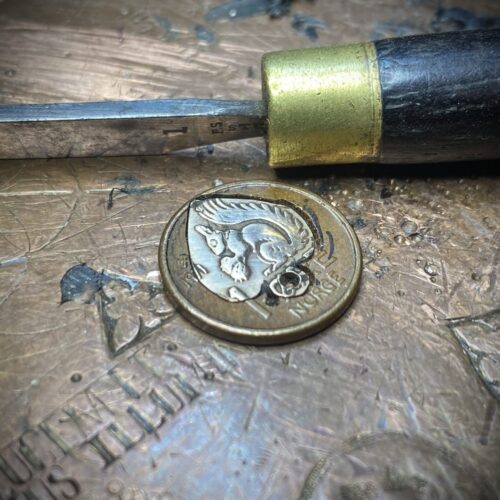 squirrel 1 øre mynt smykker coin jewelry