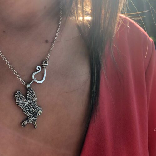 owl jewellery handmade and etically created using only recycled sterling silver