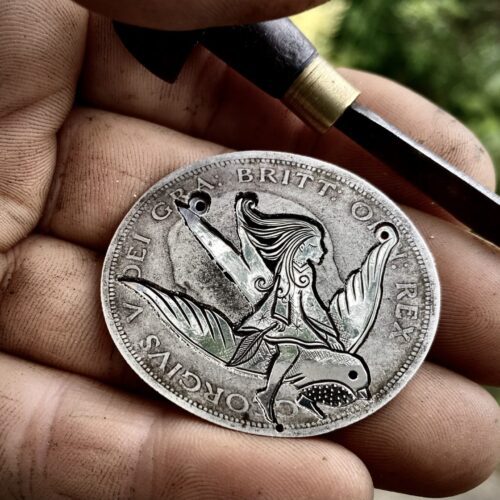 set me free recycled, repurposed, ethically manufactured and responsibly designed silver coin necklace