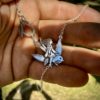 set me free recycled, repurposed, ethically manufactured and responsibly designed silver coin necklace