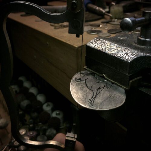 Gorgeous, stylish, eco-friendly, green, ethical and individual. The Hairy Growler silver unicorn necklace is meticulously handcrafted in Cambridge, UK.