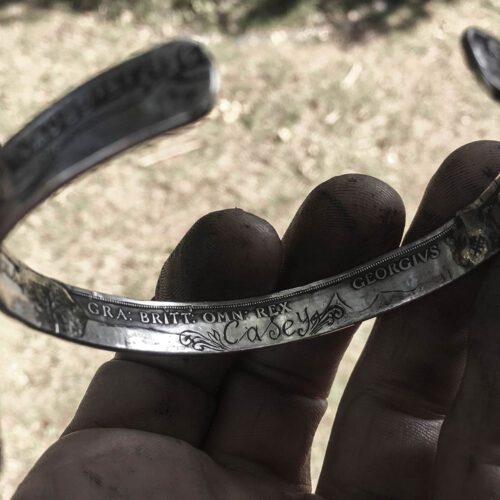 coin jewellery - Recycled sterling silver half crown coins
