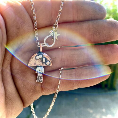 magical mushroom mushy jewellery necklace amulet