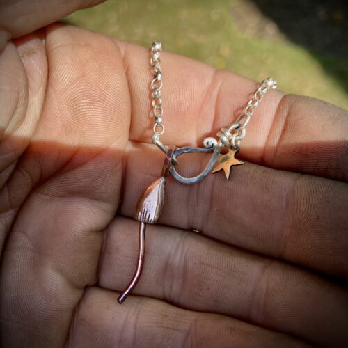 magical mushroom mushy jewellery necklace amulet