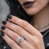 feather ring handmade and ethical jewellery