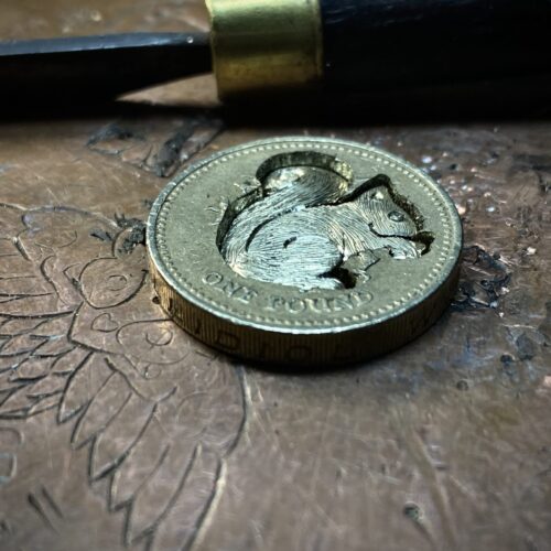 Squirrel jewellery handmade and recycled silver coins squirrel charm for a tree sculpture, necklace or bracelet