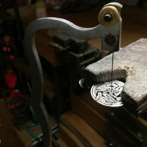 handmade and upcycled spoon hare necklace