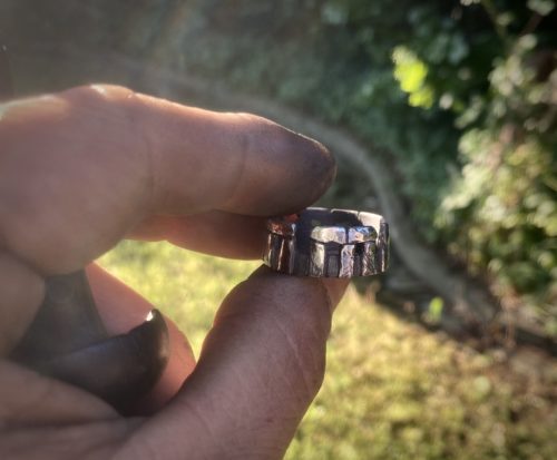 Stonehenge stone circle ring made by hand by local jeweller