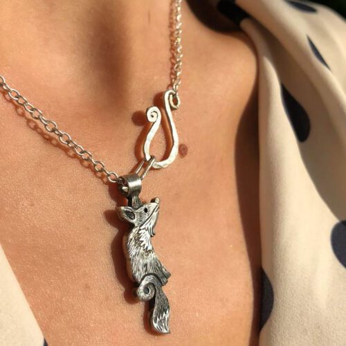 Fox jewellery - handmade using traditional tools and techniques reusing 100 year old sterling silver coins