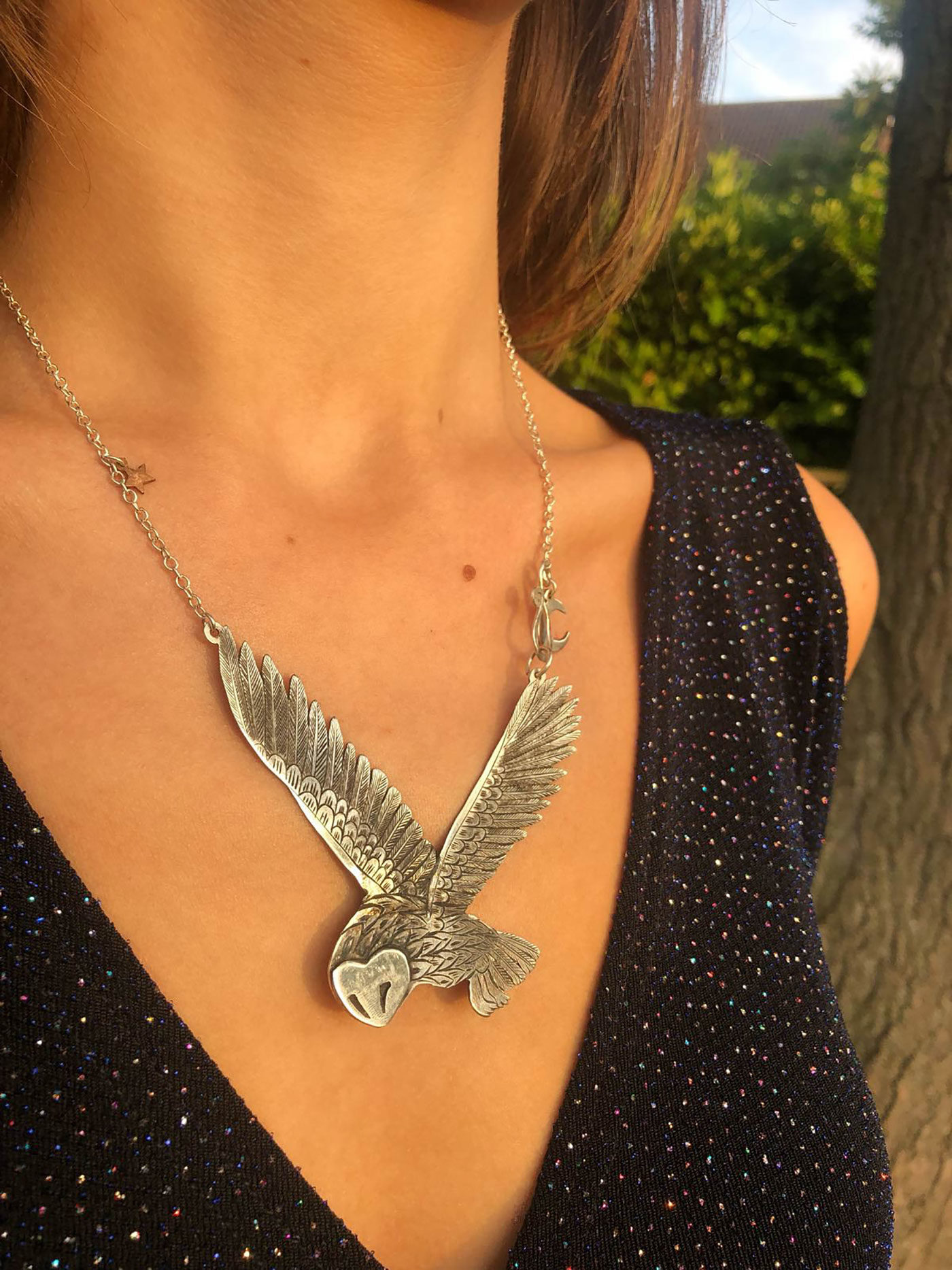 Owl jewellery - ethical handcrafted and recycled jewellery made by independent artisan workshop in Cambridge England