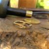 Gold hare ring - handcrafted and recycled 100 year old 22ct gold half sovereign coin